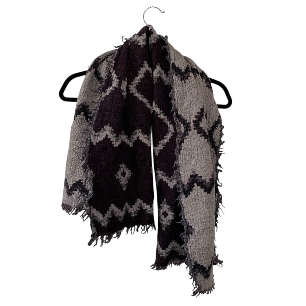 Aritzia Wilfred Scarf Wool Diamond Mosaic